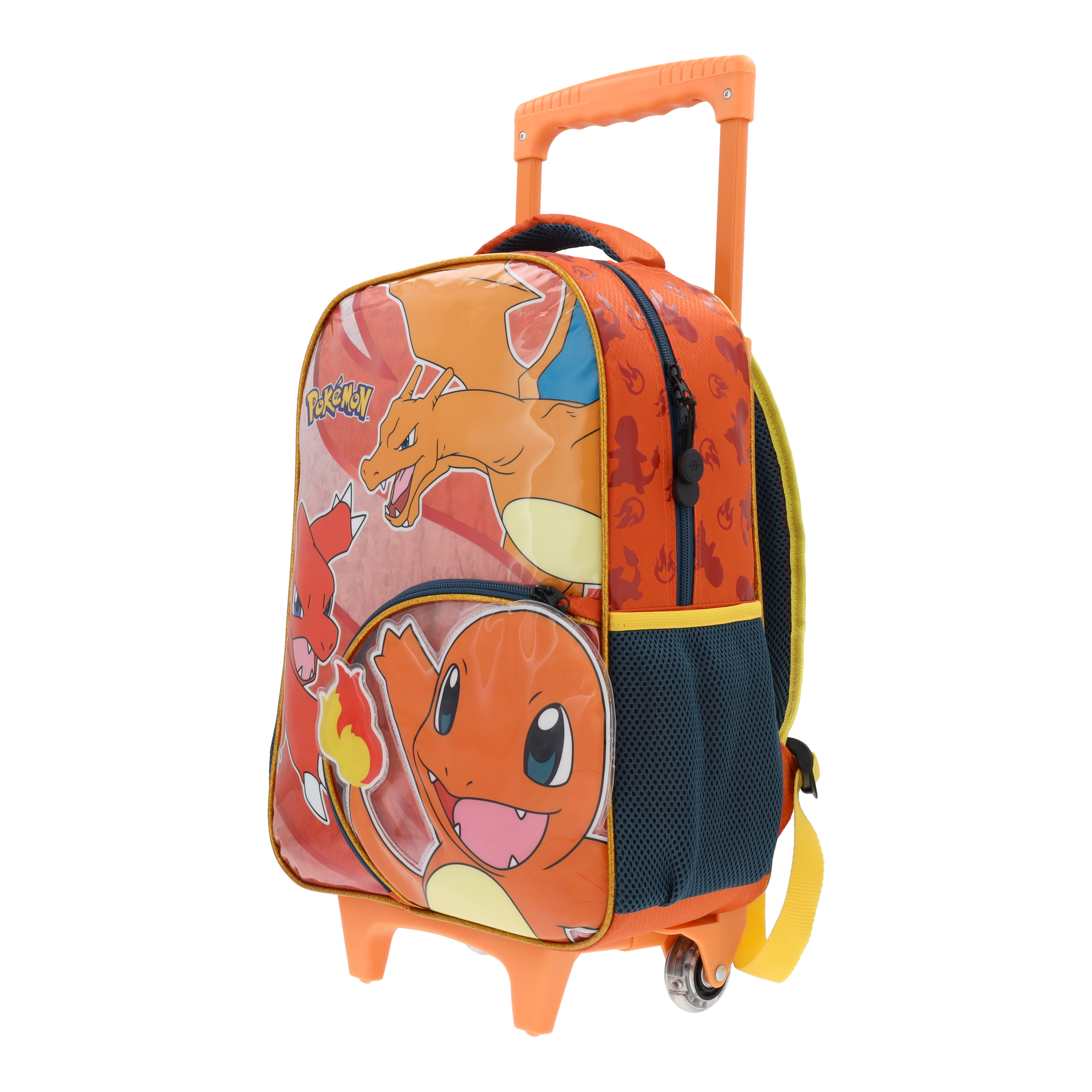 Mochila Escolar con Carrito Pokémon Tipo Fuego Edición 05