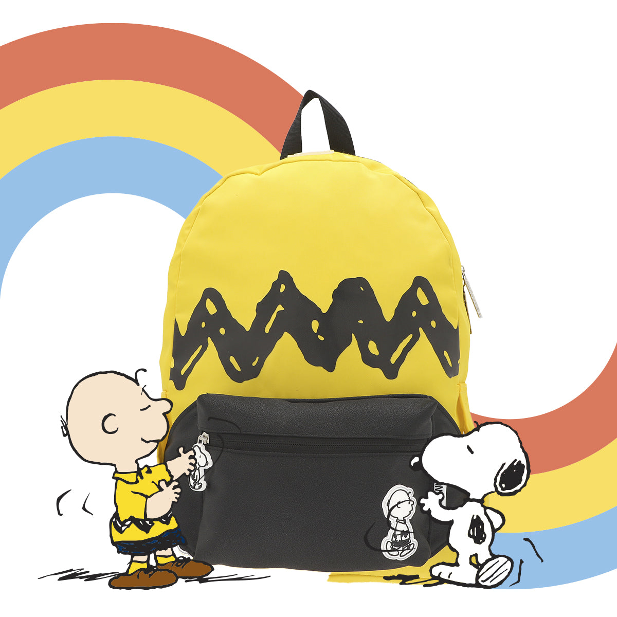 Mochila con cangurera Charlie Brown