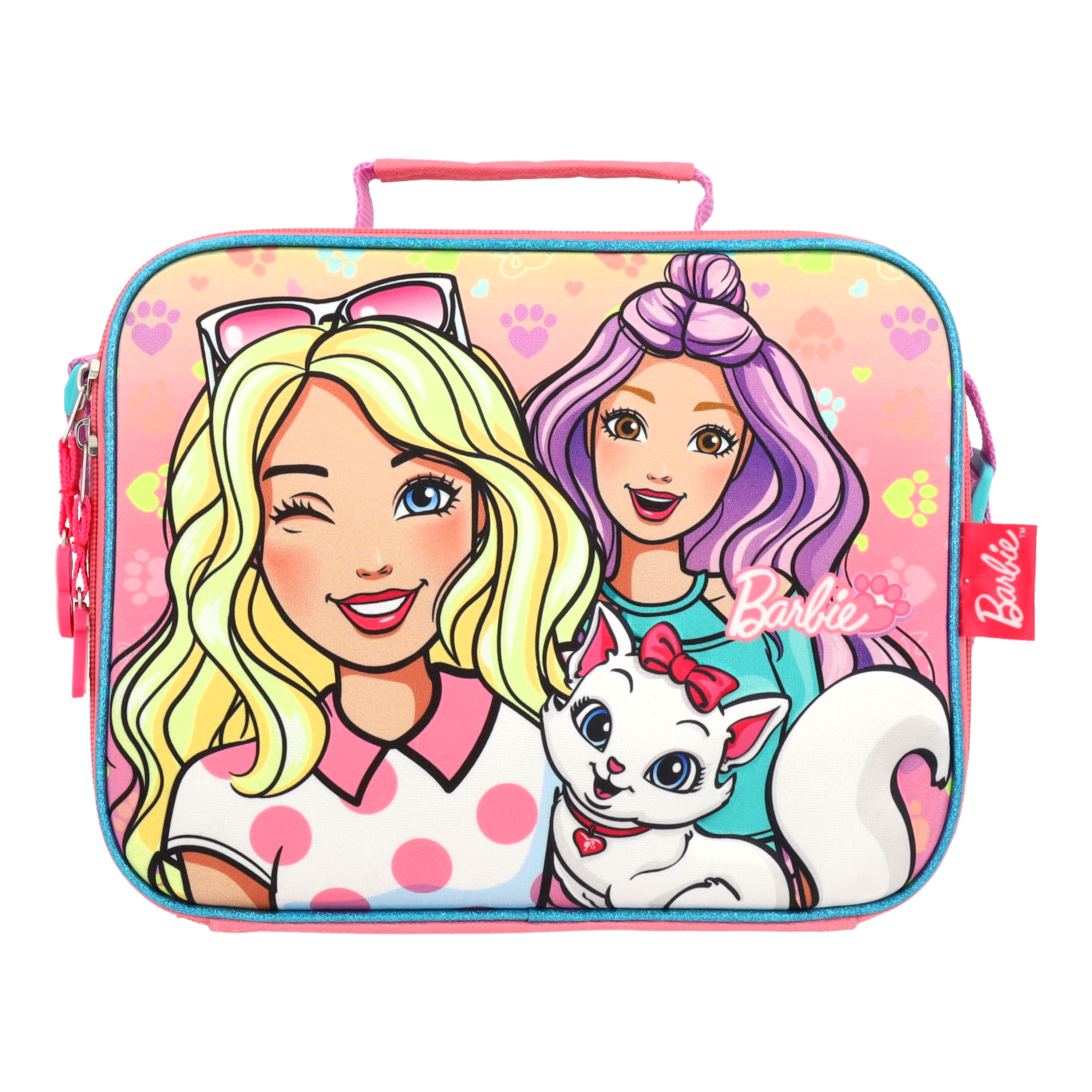 Set Mochila, Lonchera y Estuchera Barbie Kitty Vibes