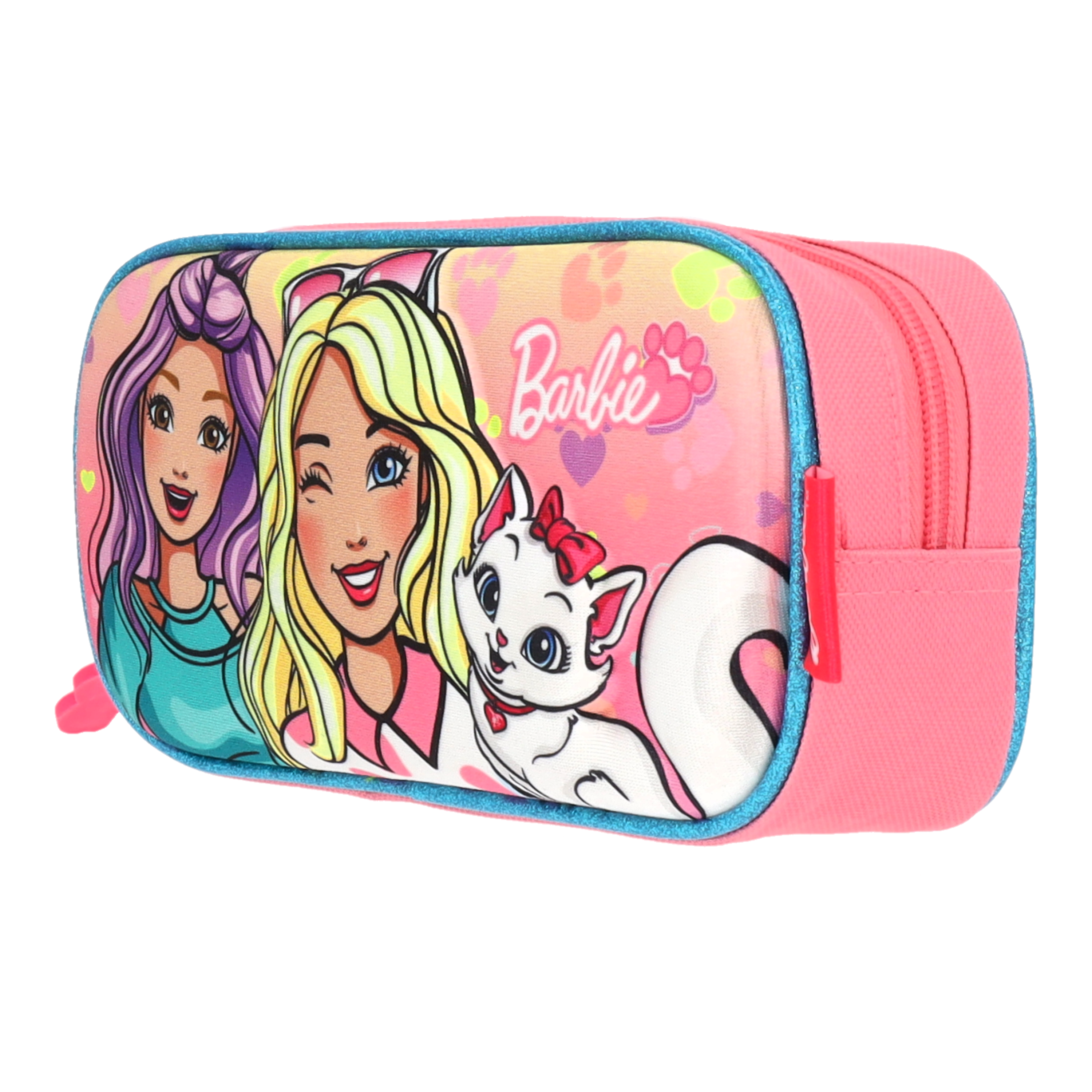 Set Mochila, Lonchera y Estuchera Barbie Kitty Vibes