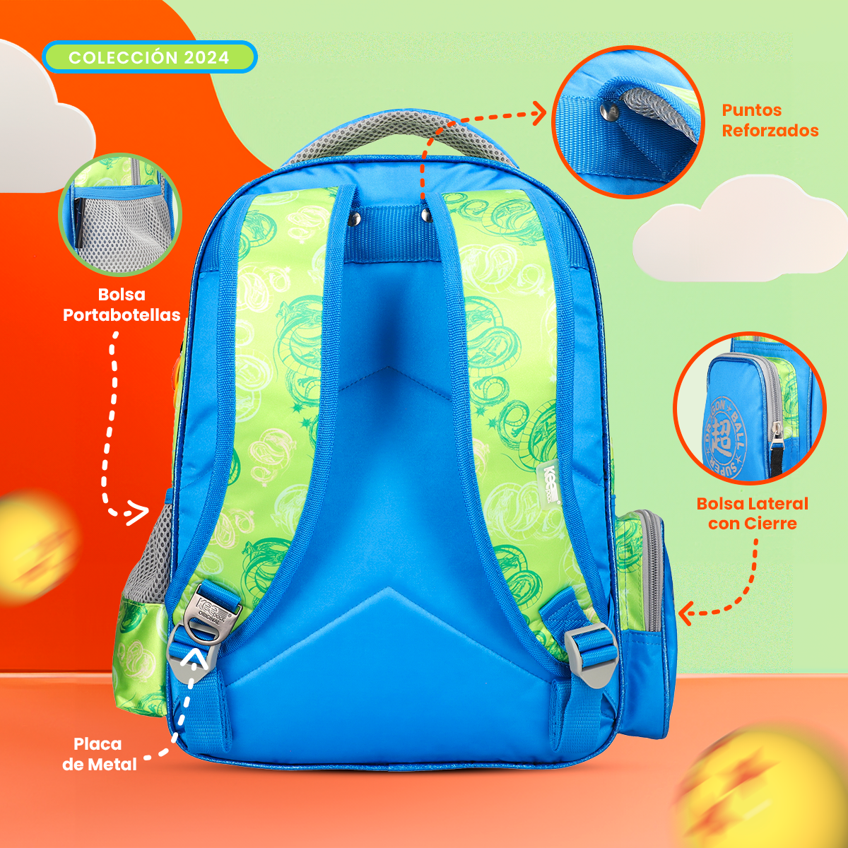 Mochila Escolar Dragon Ball Shenlong