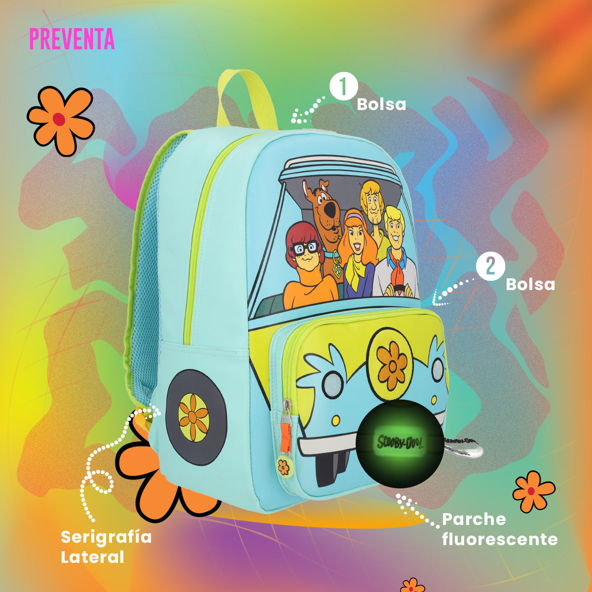 Set Mochila y Estuchera Máquina del Misterio